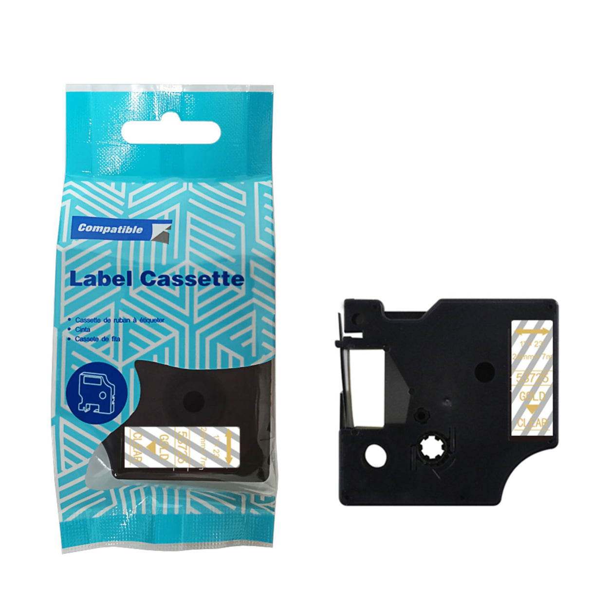 Alternatives Etikettenband zu Dymo D1 53725 Beschriftungsband