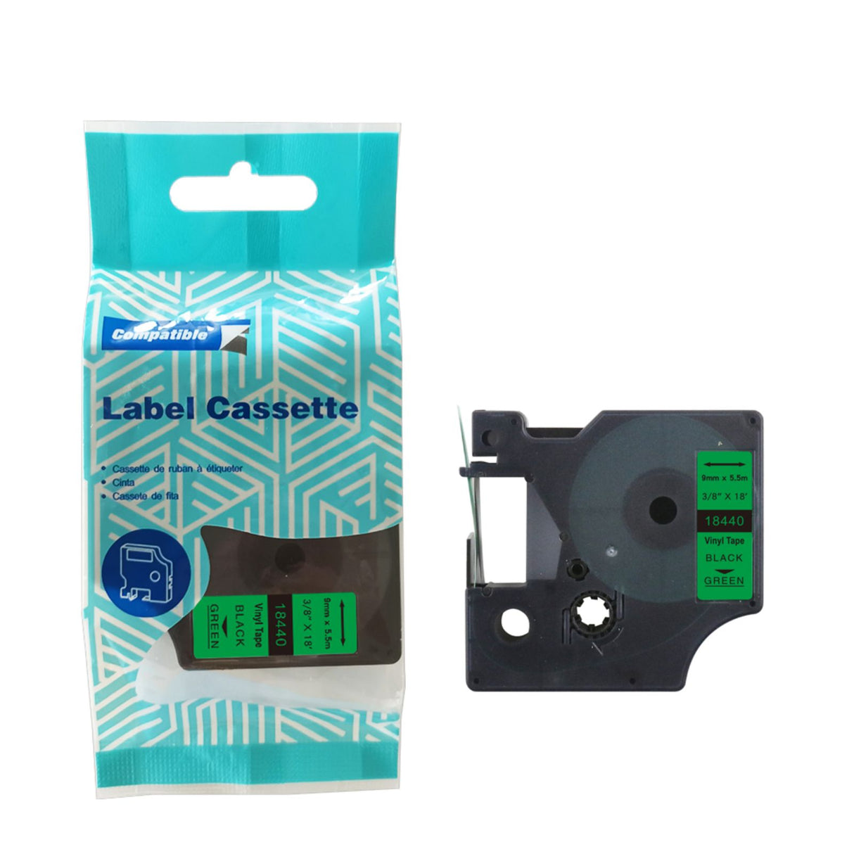 Alternatives Etikettenband zu Dymo 18440 / S0718550 Vinyletiketten
