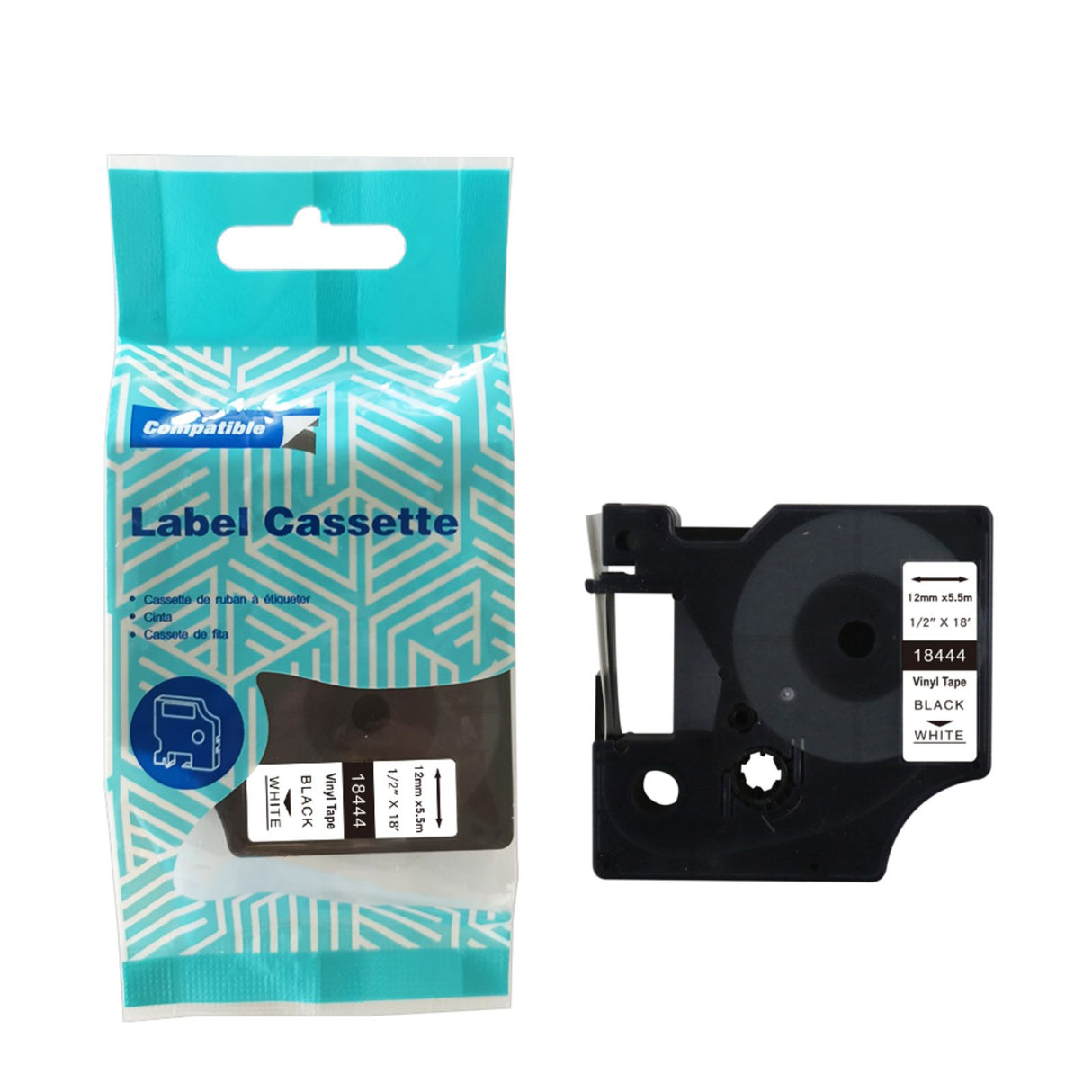 Alternatives Etikettenband zu Dymo 18444 / S0718600 Vinyletiketten