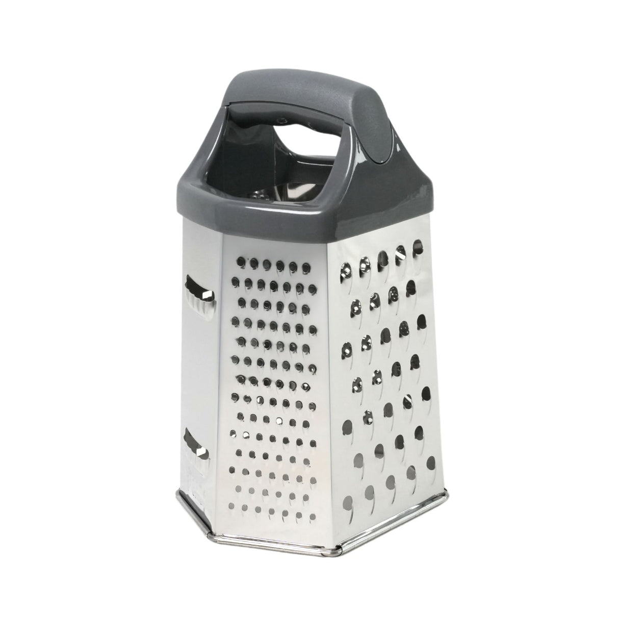 Edelstahl-Küchenreibe Standreibe Sechskantreibe Gemüsereibe Handreibe