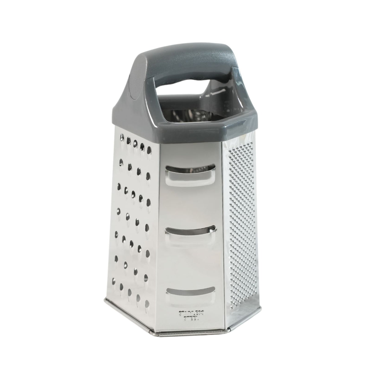 XL Edelstahl-Küchenreibe Gemüsereibe Sechskantreibe Standreibe Handreibe