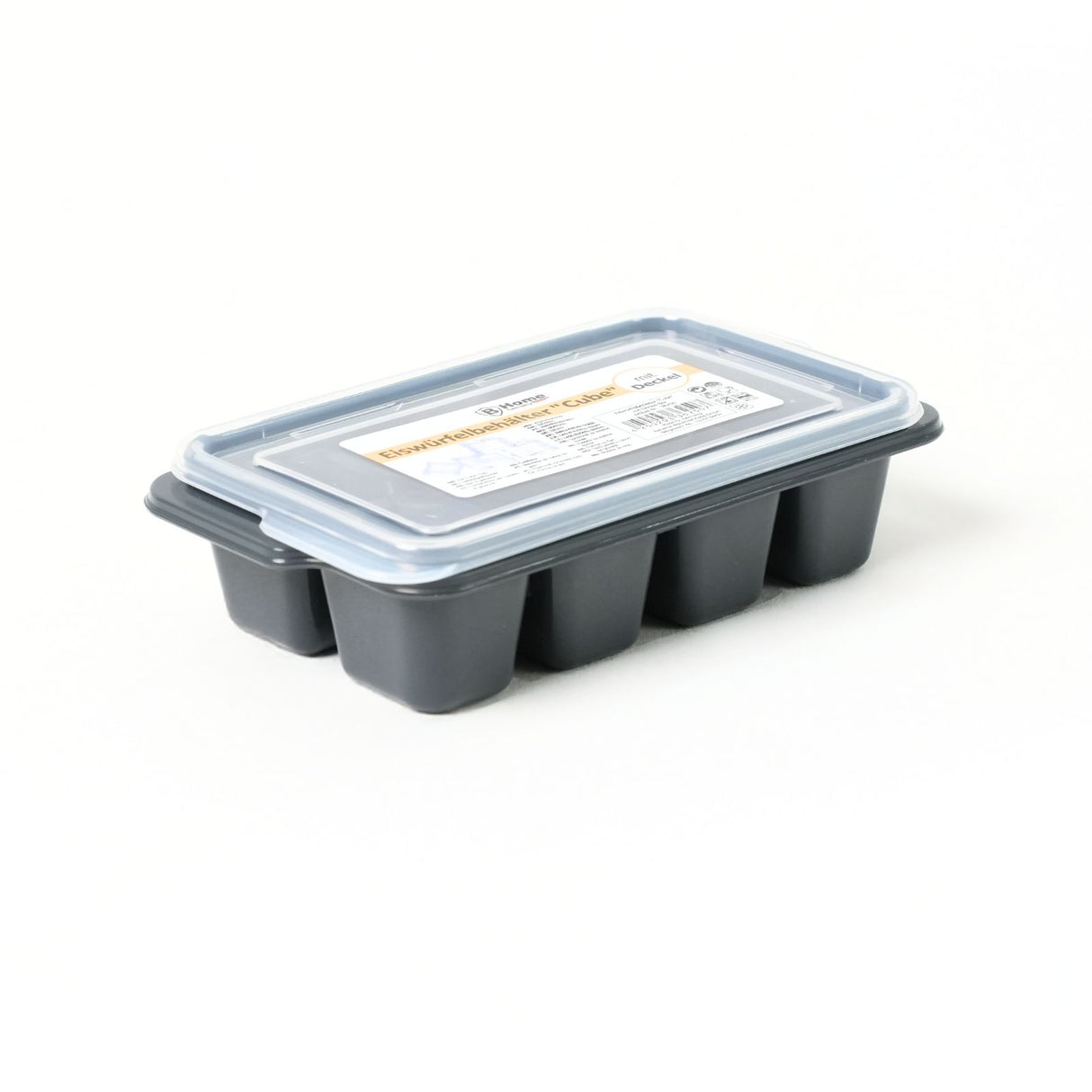 Eiswürfelschale mit Deckel Eiswürfelform Eiswürfelbehälter
