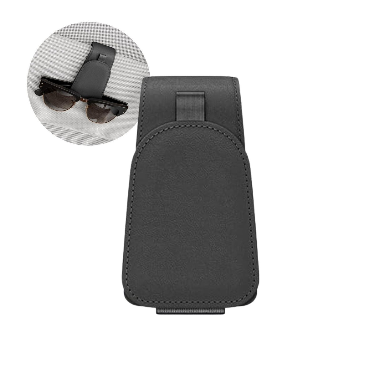 Brillenablage fürs Auto Sonnenblende-Clip Sonnenbrillenhalter Etui