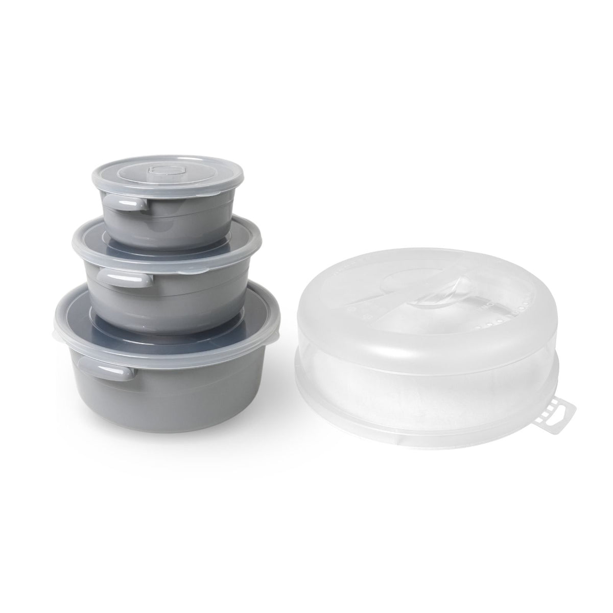 4er-Set Gefrierdose Vorratsdose Mikrowellendose mit Mikrowellenhaube –