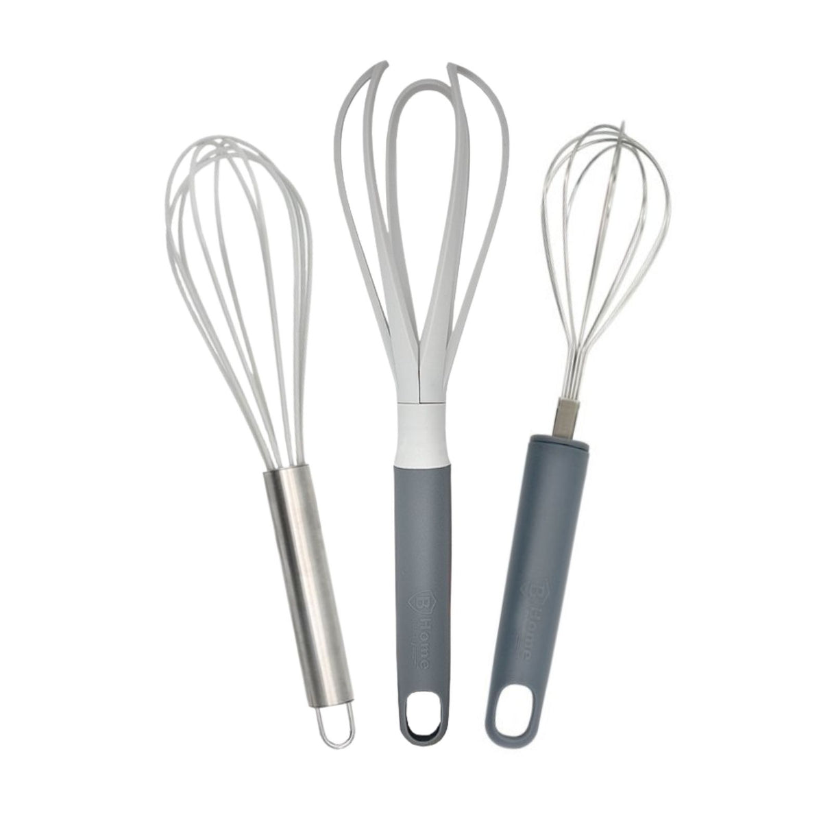 3-tlg. Schneebesen-Set Rührbesen Schwingbesen Schlagbesen Handquirl