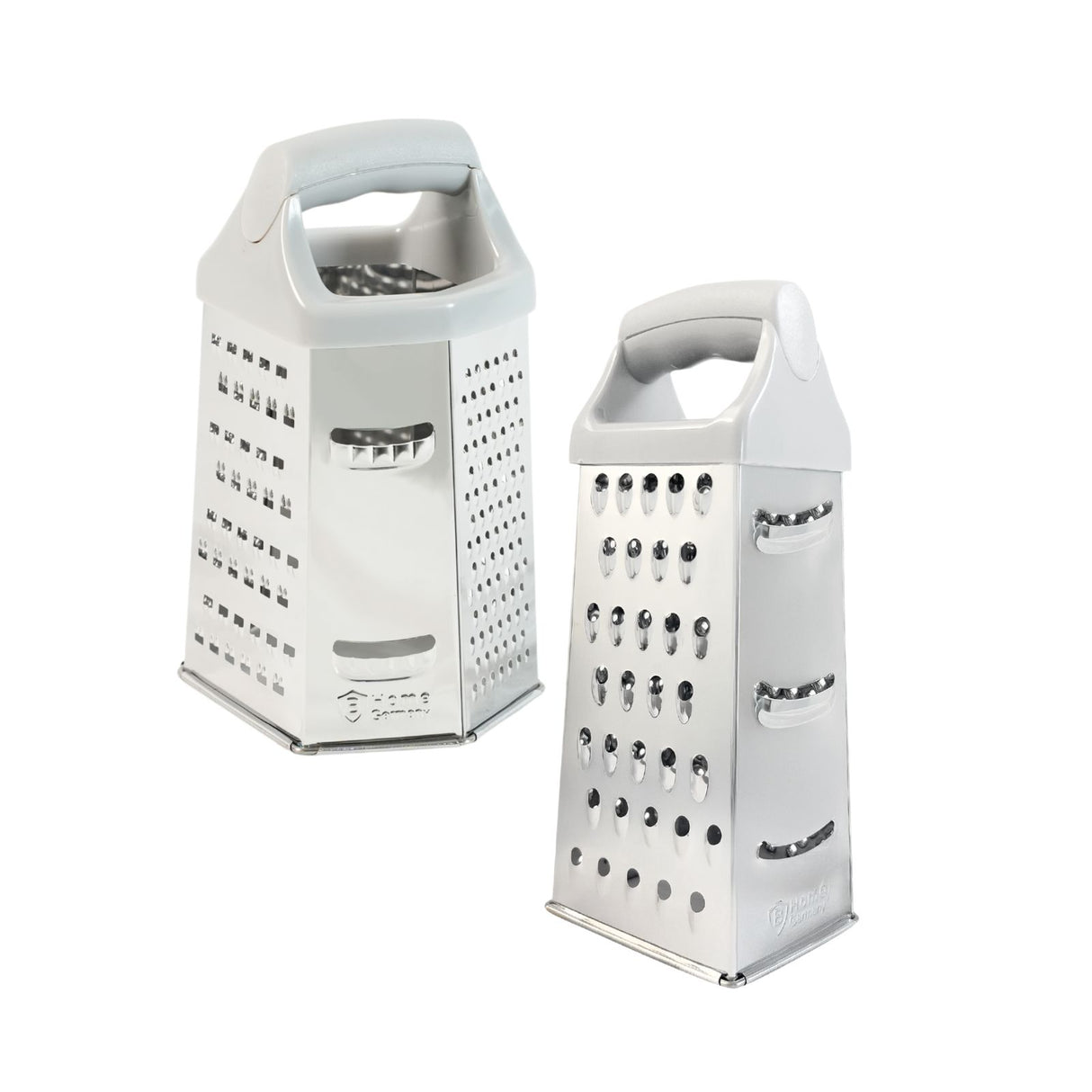 2er-Set Edelstahl-Handreiben L Küchenreiben Gemüsereiben