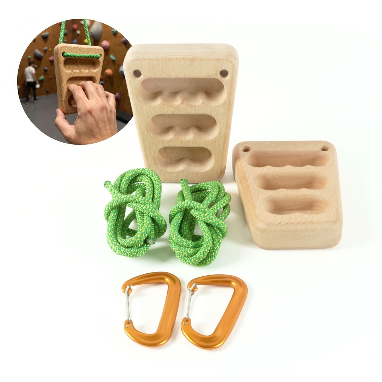 2er-Set Fingerboard Trapez Kletterzubehör Hangboard Kletterbrett