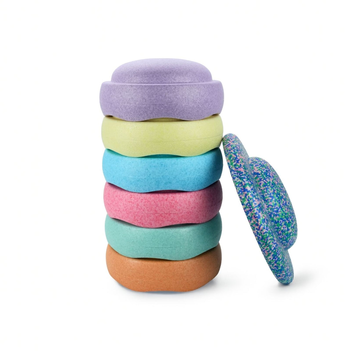 Trittsteine Motorikspielzeug Balanciersteine Flusssteine Balancespiel