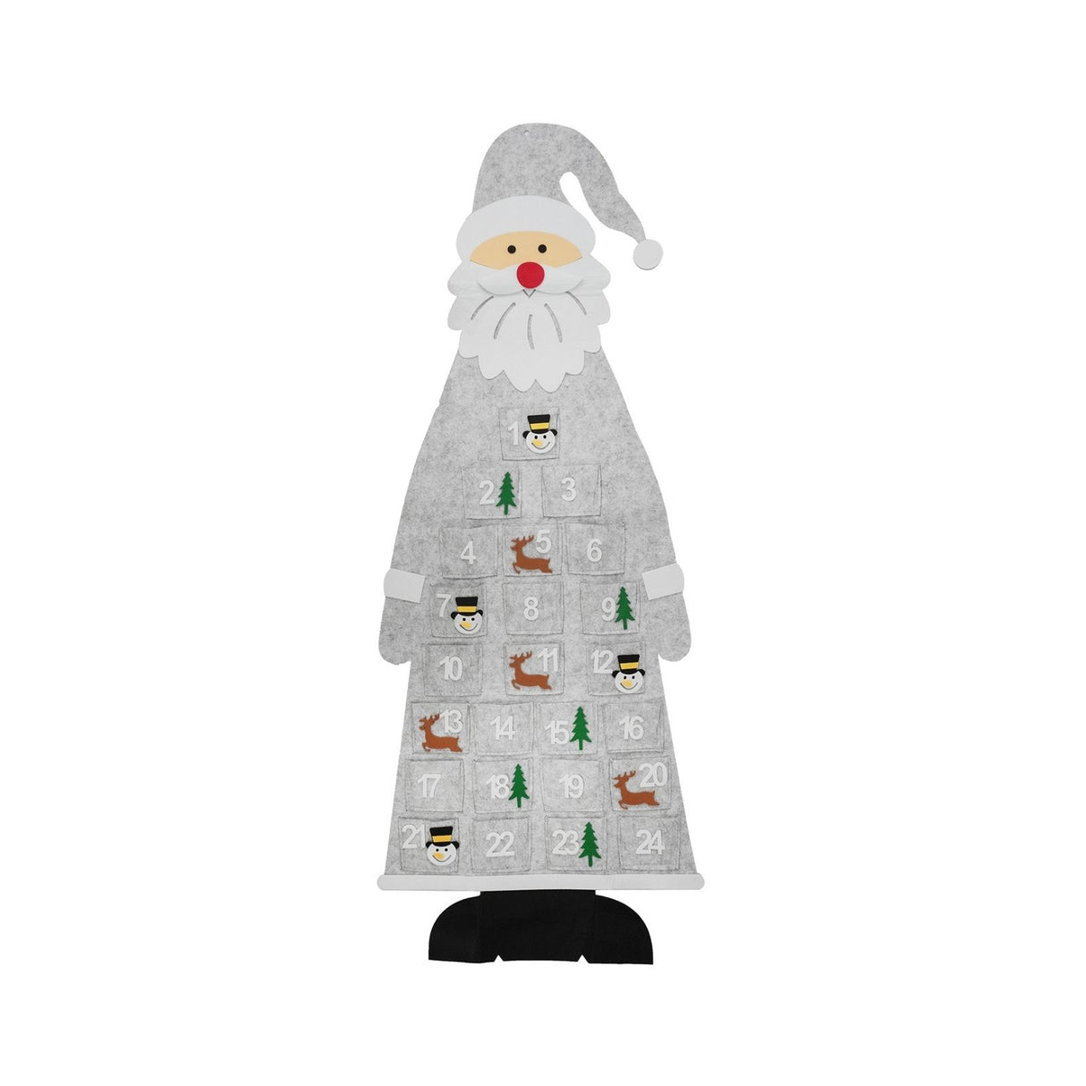 Adventskalender Weihnachtsmann Weihnachtskalender Filz-Adventskalender
