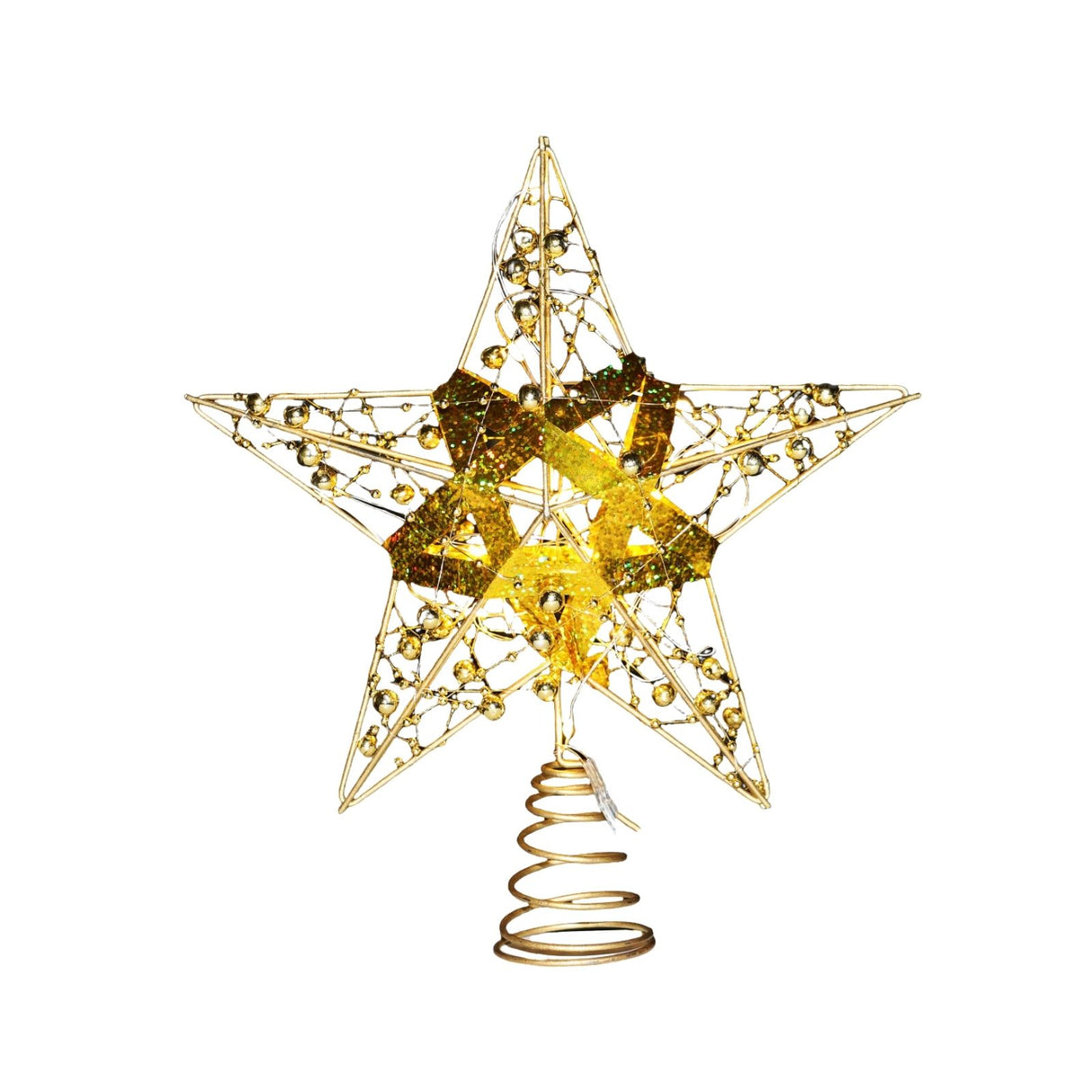 Christbaumspitze LED-Stern Weihnachtsbaumspitze Baumspitze mit Licht