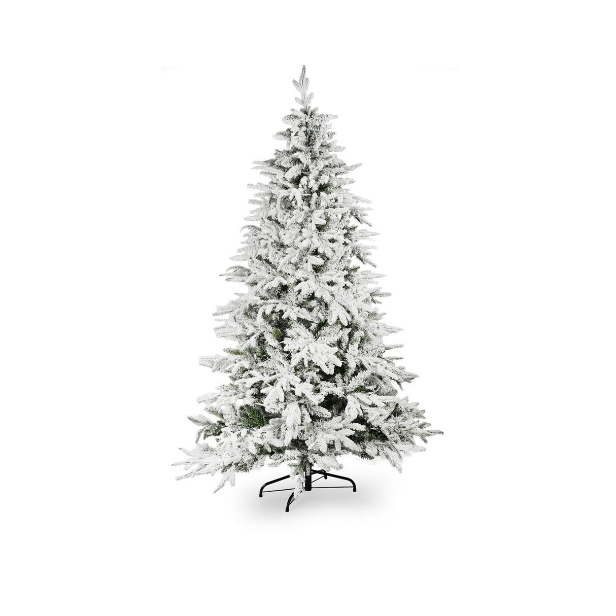 Weihnachtsbaum 180cm mit Schnee und LED Christbaum Kunsttanne Tanne