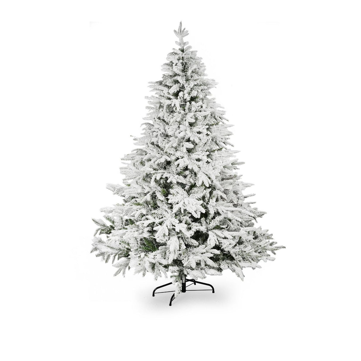 Weihnachtsbaum 210cm mit Schnee und LED Kunsttanne Tanne Christbaum