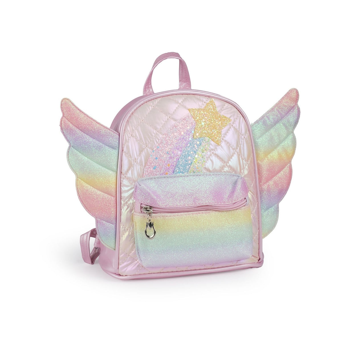 Kinderrucksack mit Flügeln Kindergartenrucksack Glitzer-Rucksack