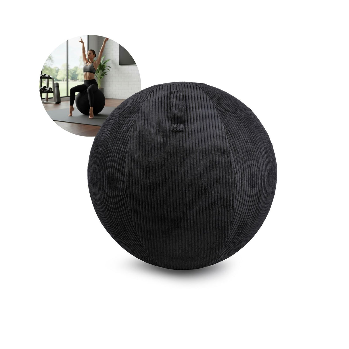 Sitzball mit Schutzhülle Gymnastikball Yoga-Ball Fitnessball