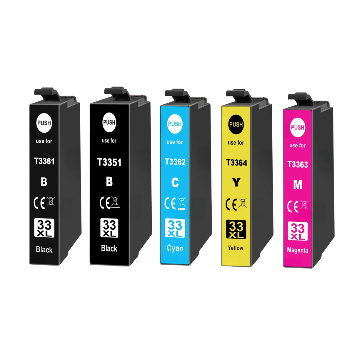 Kompatible Tintepatrone XL für Epson Expression Premium XP-630 - Photo Black - Black Cyan Yellow Magenta - 5er Set