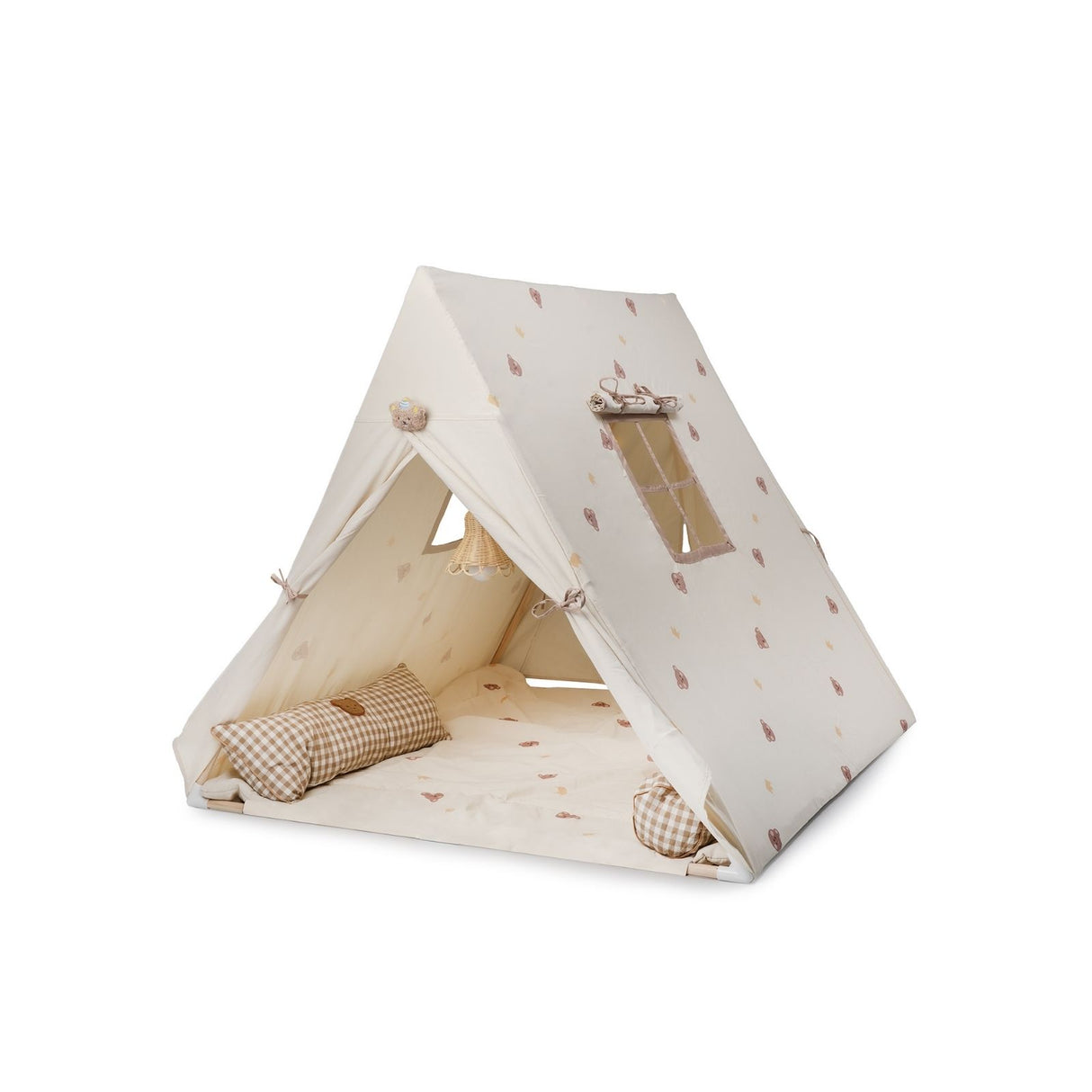 Spielzelt mit Lampe Kinderzelt Kuschelzelt Tipi für Kinder Indoor-Zelt