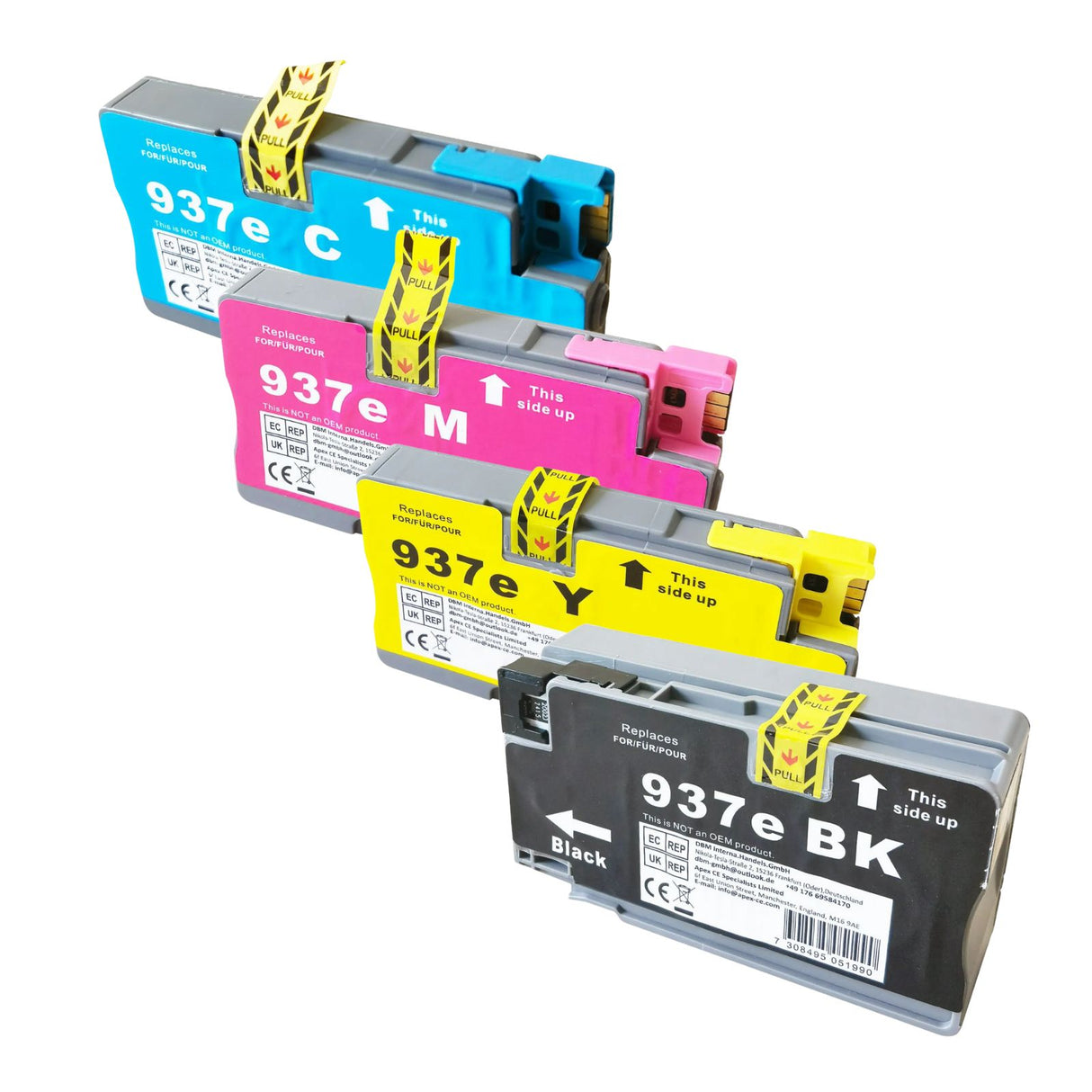 Kompatible Tintenpatrone XL für HP OfficeJet Pro 9730 - Black Cyan Yellow Magenta - 4er Set