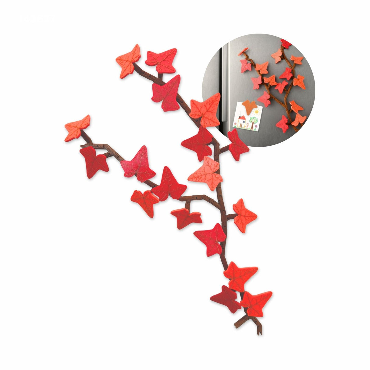 23-tlg. 3D Efeu-Kühlschrankmagnet-Set Efeuranken-Deko Magnet