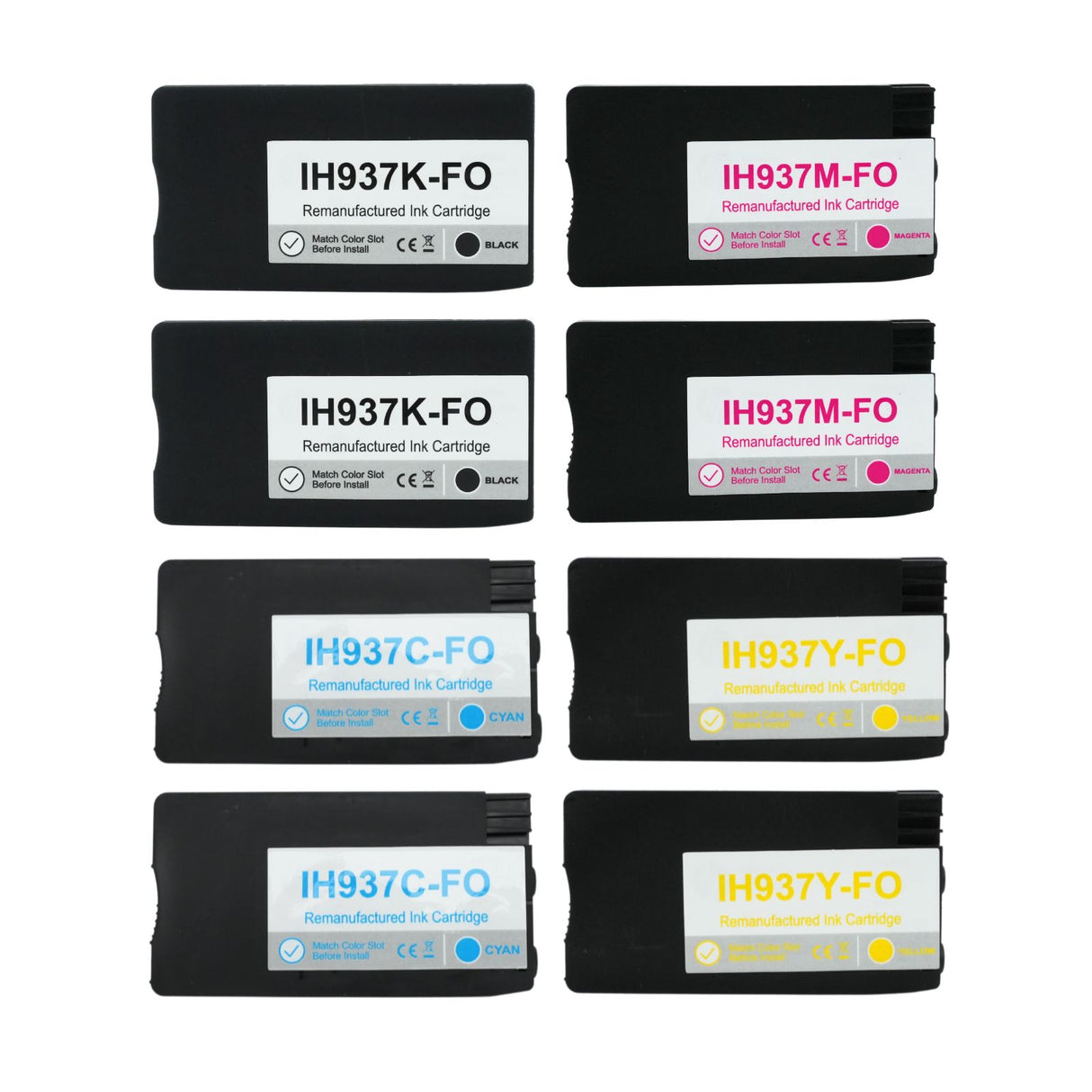 Kompatible Tintenpatrone für HP OfficeJet Pro 9132e - Black Cyan Yellow Magenta - 8er Set
