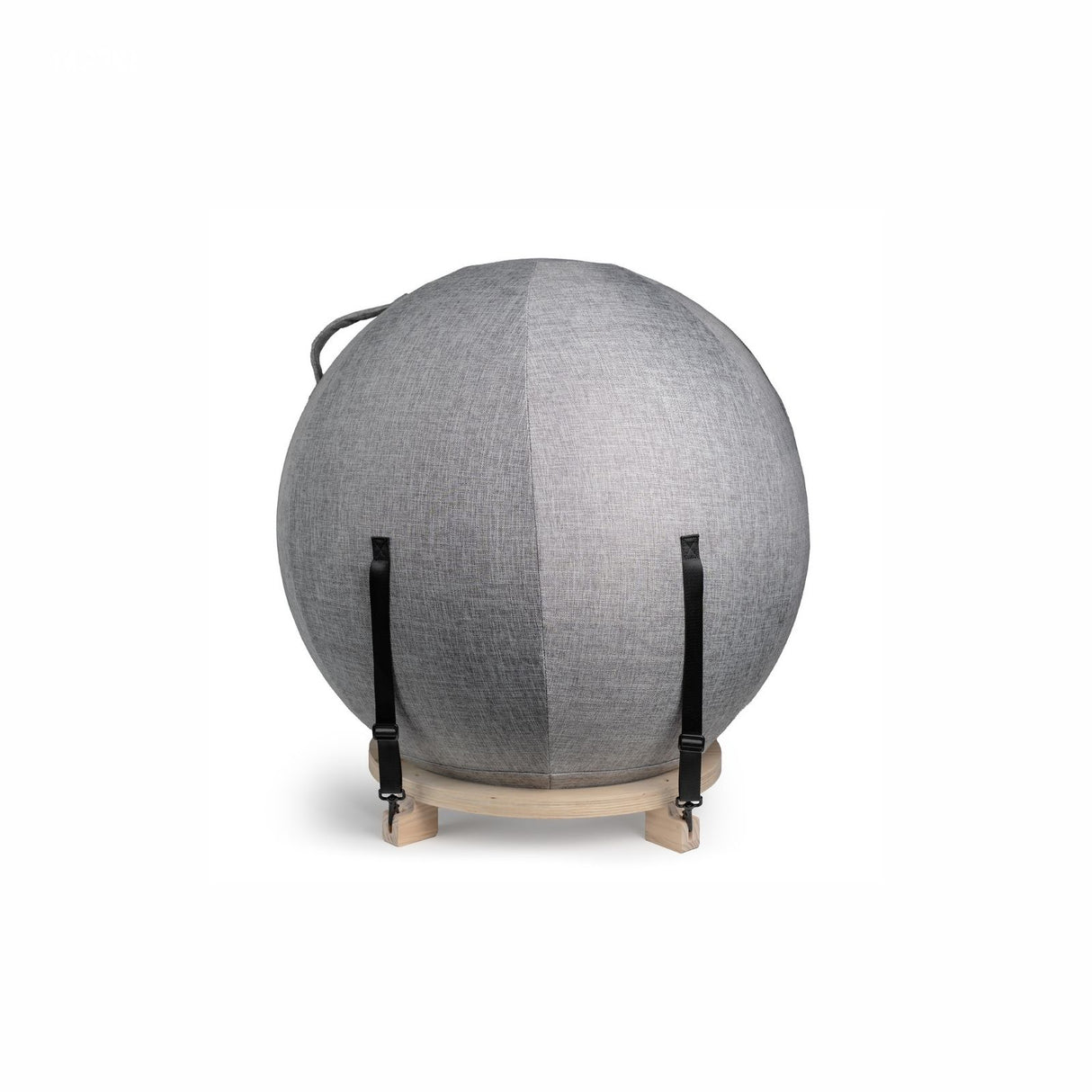 Gymnastikball mit Holz-Ballring und Schutzhülle Sitzball Fitnessball