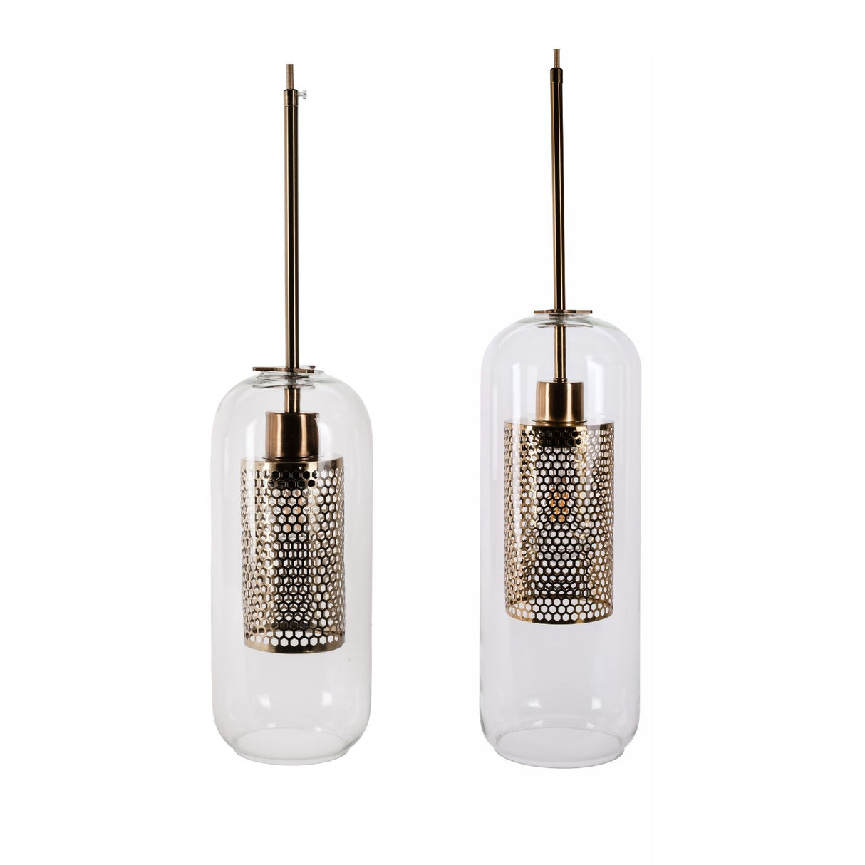 2er-Set Glas-Pendelleuchte Lampe Pendellampe Hängelampe Deckenleuchte