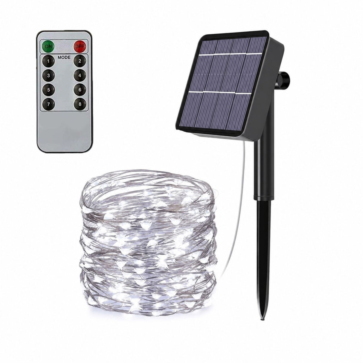 LED-Solar-Leuchtgirlande 22m Outdoor-Dekoleuchte Gartenbeleuchtung