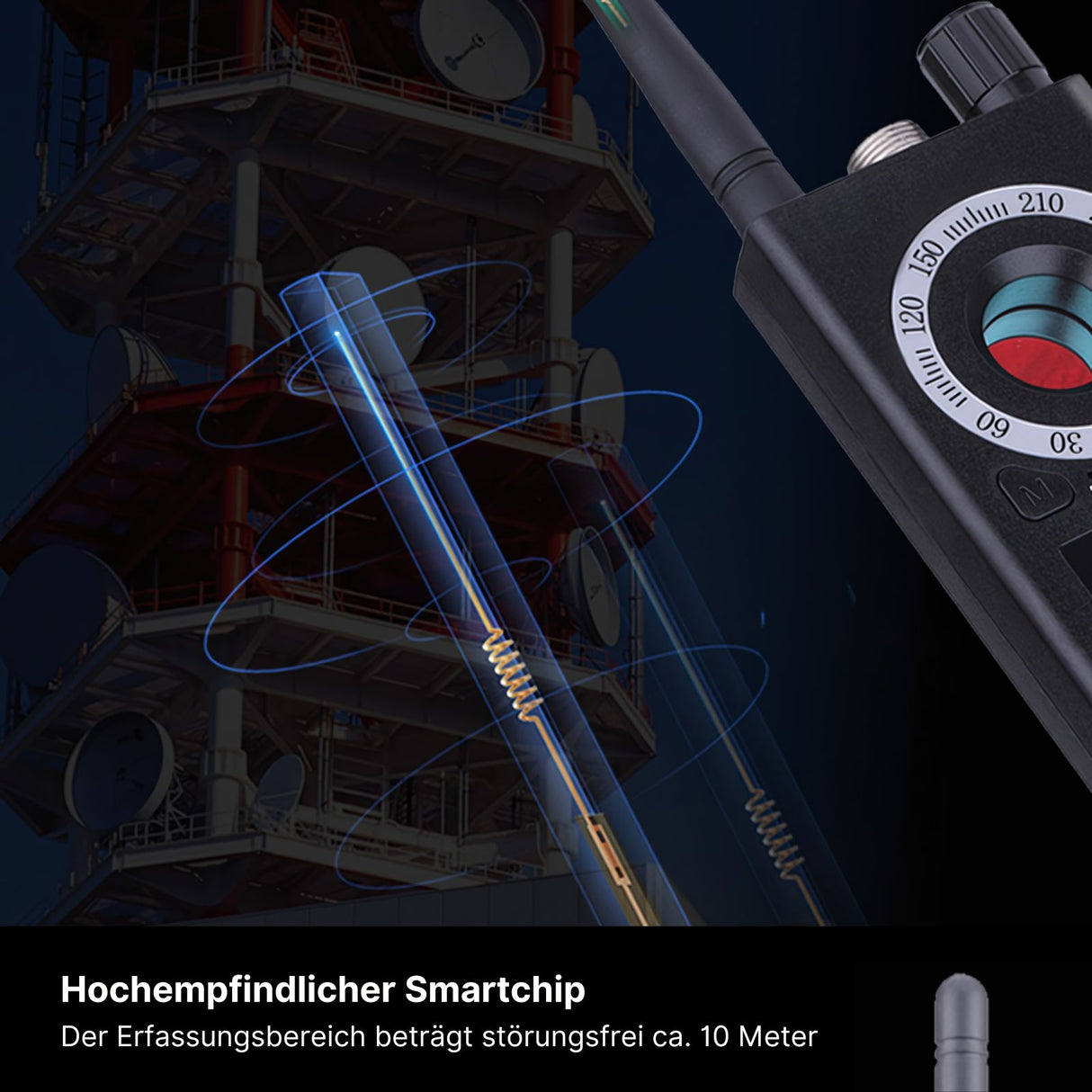 K18 Anti-Überwachungs-Detektor Wanzen-Detektor Anti-Abhör-Gerät GPS-Detektor