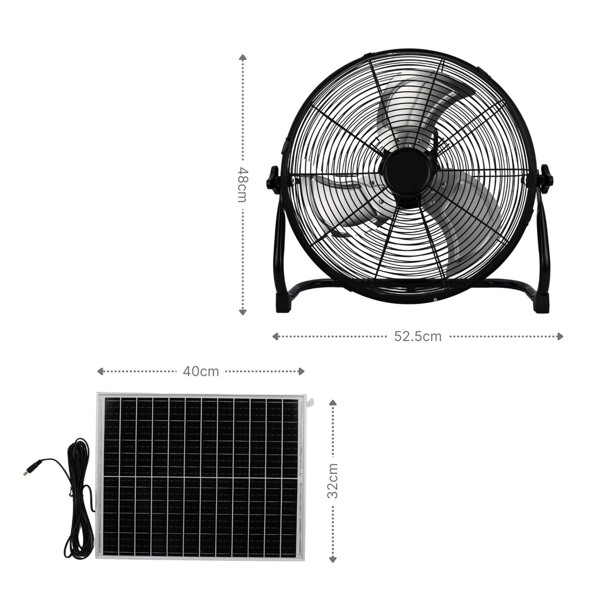Solarventilator Camping-Ventilator Outdoor-Ventilator Bodenventilator