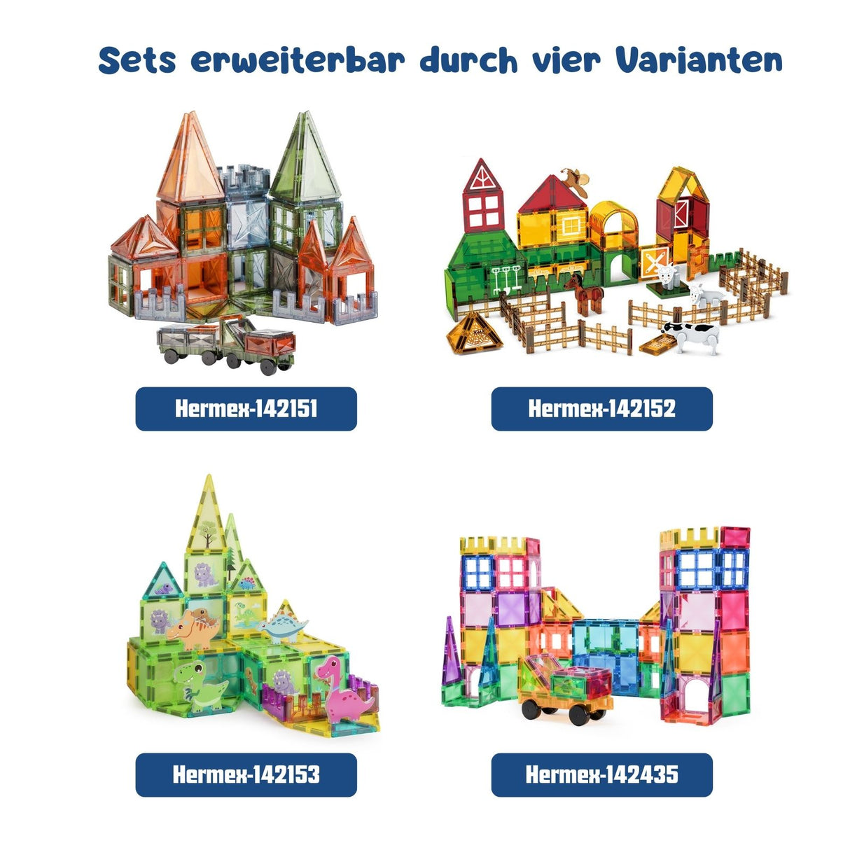 Magnetische Bausteine Naturfarben Magnetspielzeug Magnet-Baukasten