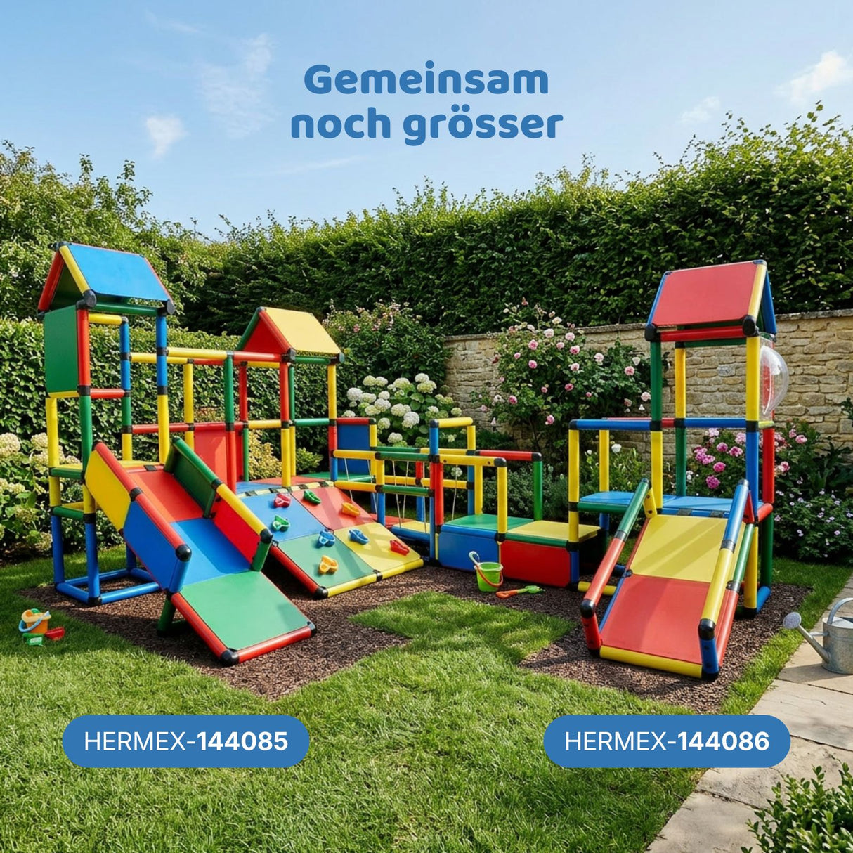 Klettergerüst für Kinder mit Rutsche Spielturm Kletterturm Spielplatz