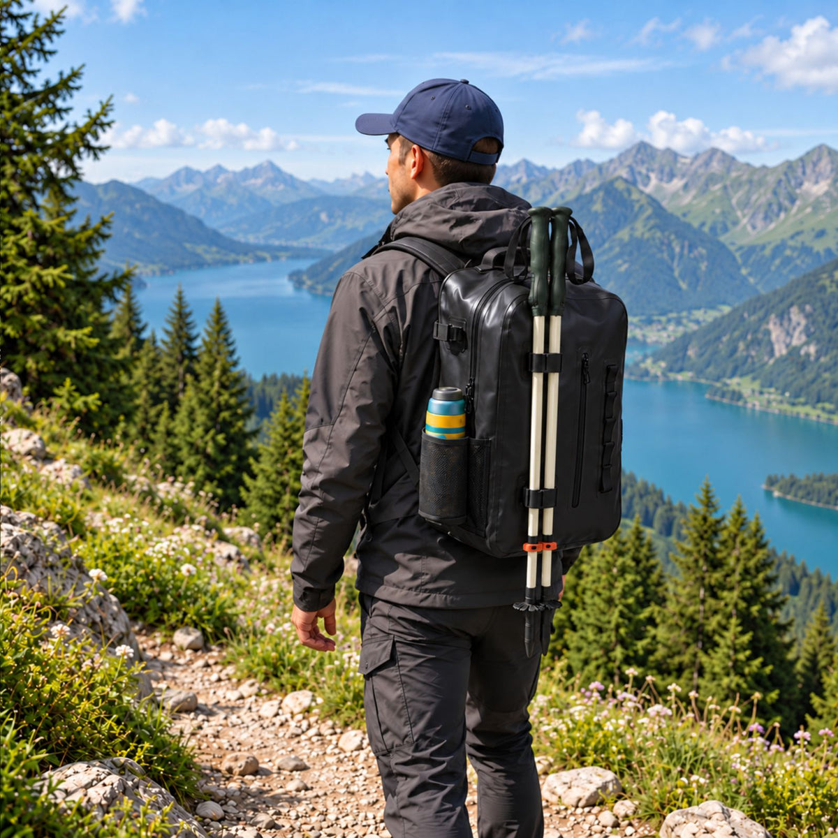 Wasserdichter Angelrucksack Tackle Bag Angeltasche Ködertasche