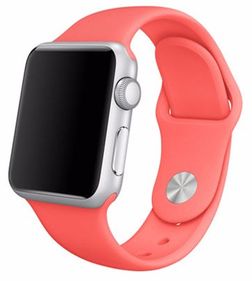 Apple Watch 44mm / 42mm Silikon Armband M/L PINK Rosa