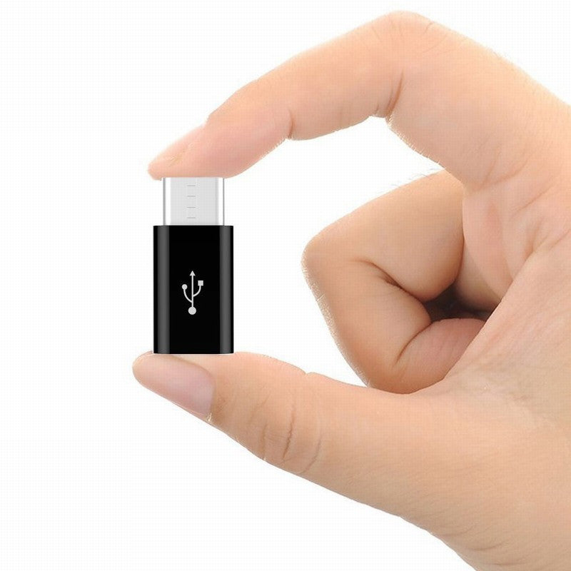 USB Type-C zu micro USB Adapter SCHWARZ