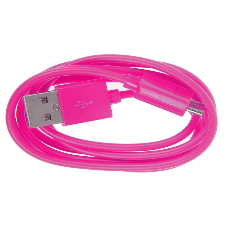 microUSB Daten- und Ladekabel Micro USB 1m PINK ROSA