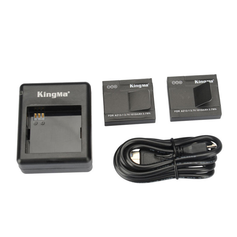 Action Camera KingMa Ersatzakku 2 Akku Ladegerät für Xiaomi Yicam
