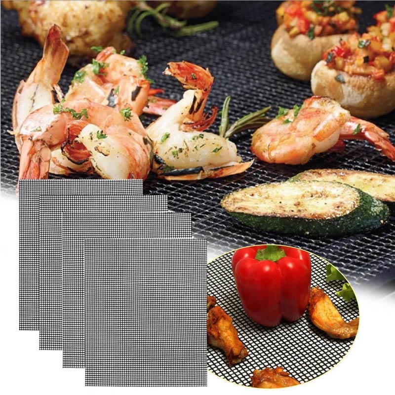 Backofennetz BBQ Grillnetz feuerfest 4 Stück