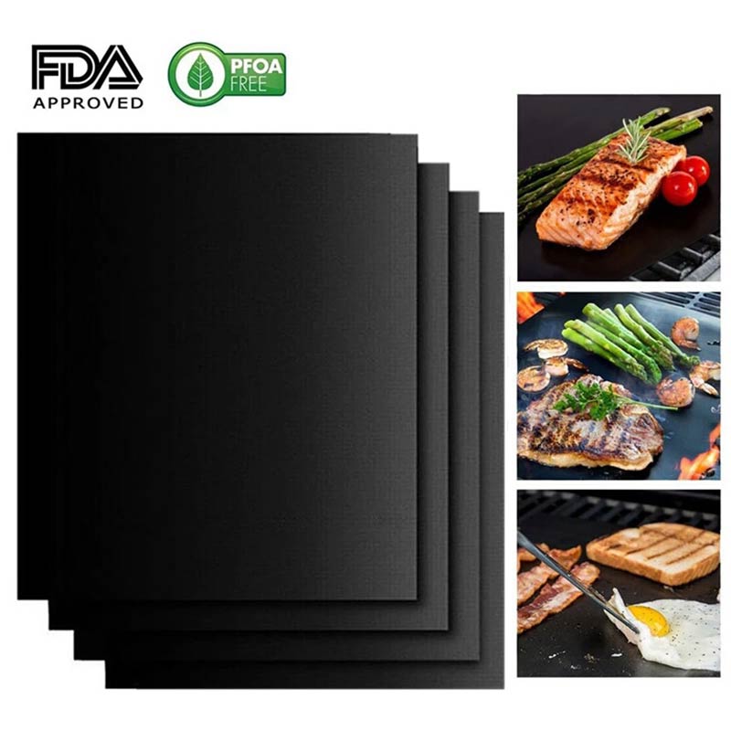 Grillmatte Antihaft Teflon BBQ feuerfest 4 Stück