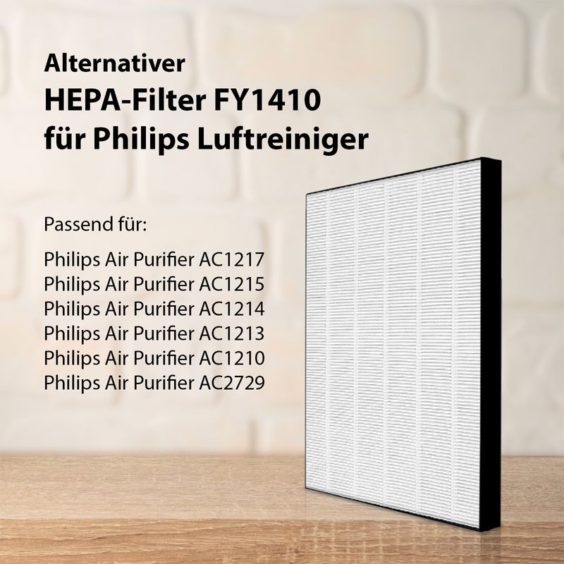 Alternativer HEPA-Filter FY1410 für Philips Luftreiniger Serie 1000