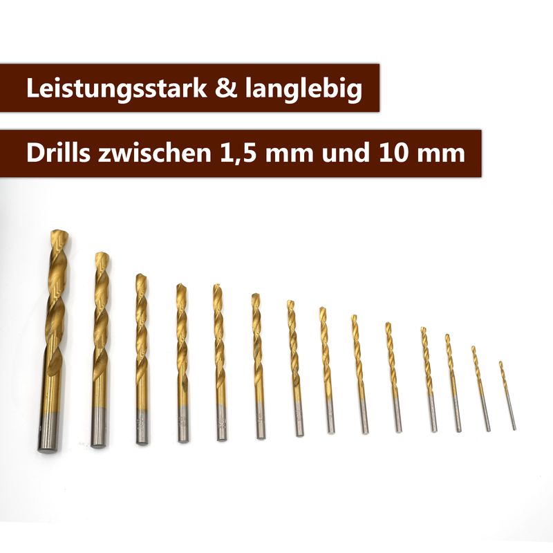 Bohrer Set Drill Set Bohrwerkzeug-Kit Bit Koffer Bohrzubehör-Set