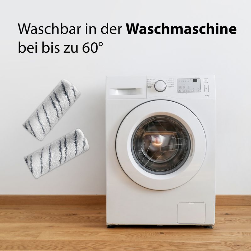 Alternatives 2er-Set Mikrofaserwalzen für Kärcher Reiniger FC3 FC4 FC5 FC7