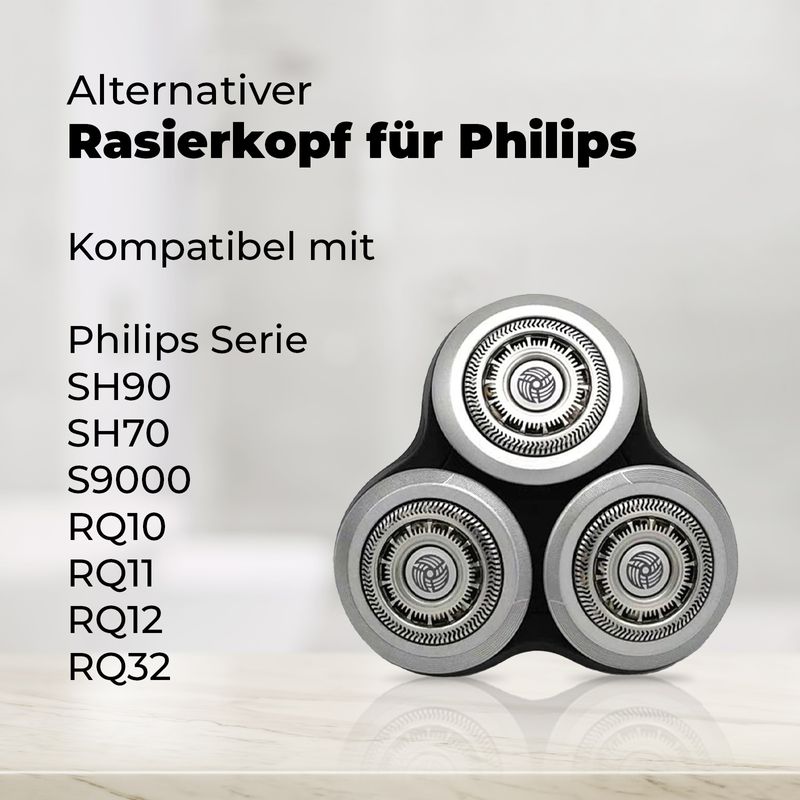 Alternativer Rasierkopf für Philips Serie SH90 S9000 RQ10 RQ11 RQ12