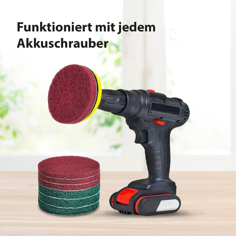 Scheuerschwamm Polierpads Aufsatz Akkuschrauber Bohrmaschine