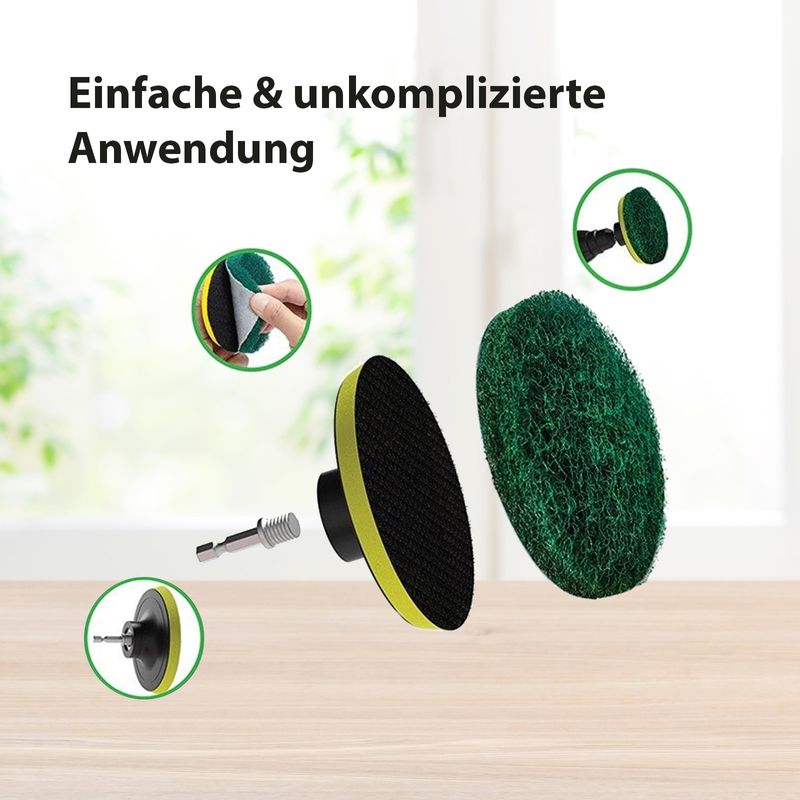 Scheuerschwamm Polierpads Aufsatz Akkuschrauber Bohrmaschine