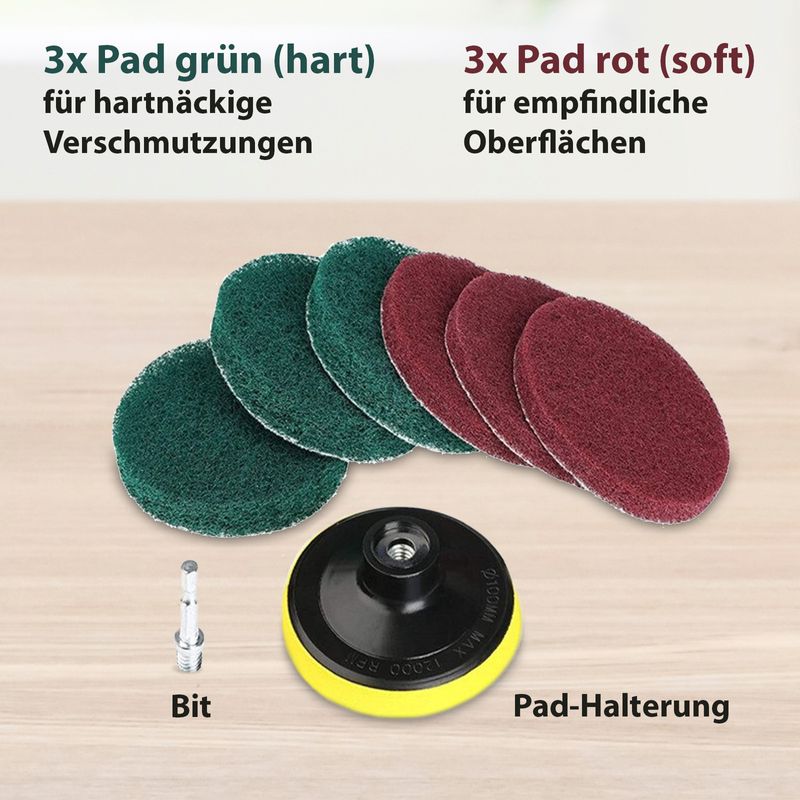 Scheuerschwamm Polierpads Aufsatz Akkuschrauber Bohrmaschine