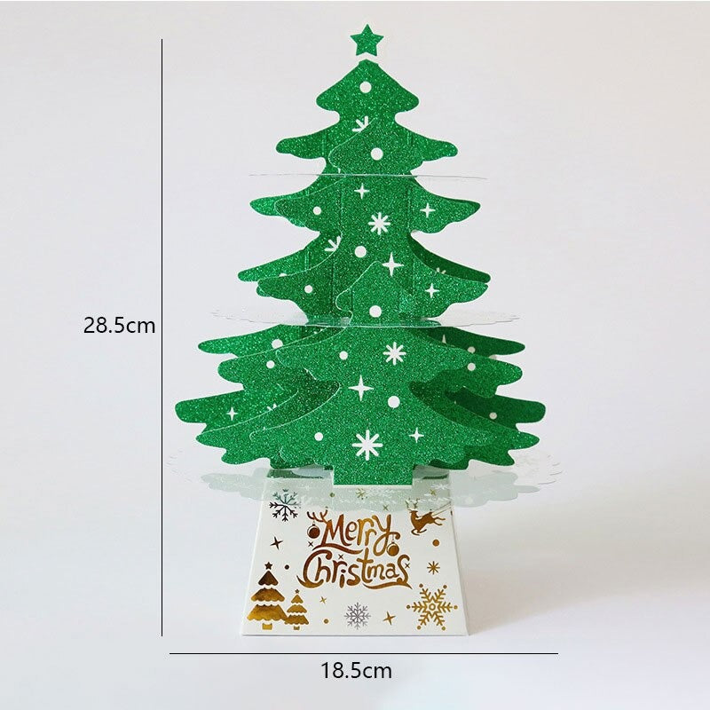 3D Tannenbaum-Tischdeko LED-Weihnachtsbaum Tischdekoration Grün