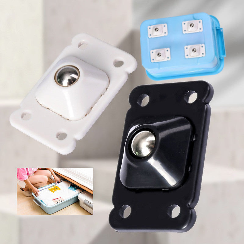 Möbelrollen universelle 360° drehbar selbstklebend Weiss 4Stk.