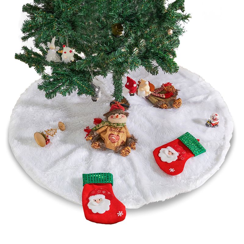 Weihnachtsbaumdecke Tannenbaum-Teppich Christbaum-Rock Baumrock-Matte