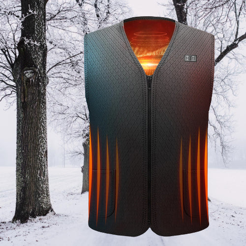 XXL Thermoweste Heizweste elektrisch beheizbare Weste Unisex 7 Zonen