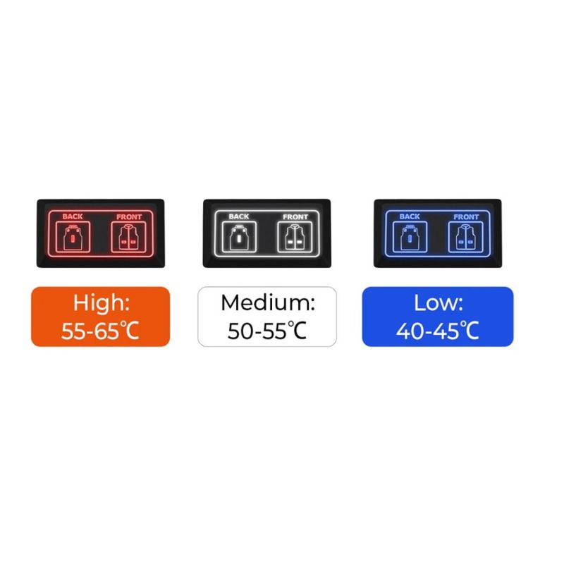 Heizweste elektrisch beheizbare Weste Thermoweste Unisex 7 Zonen 3XS
