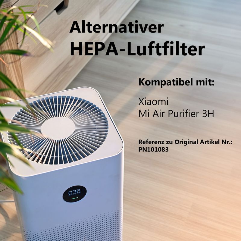 Alternativer HEPA-Luftfilter zu Xiaomi Mi Air Purifier 3H